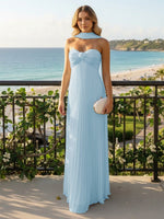 Strapless Chiffon Sleeveless A-Line Formal Dresses