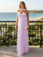 Strapless Chiffon Sleeveless A-Line Formal Dresses