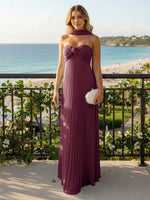 Strapless Chiffon Sleeveless A-Line Formal Dresses