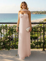 Strapless Chiffon Sleeveless A-Line Formal Dresses