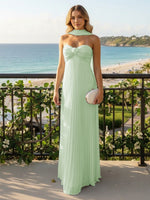 Strapless Chiffon Sleeveless A-Line Formal Dresses