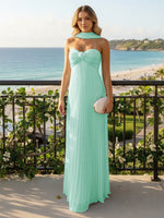 Strapless Chiffon Sleeveless A-Line Formal Dresses