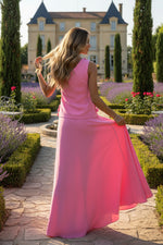 A-Line One Shoulder Sleeveless 3D Flowers Formal Dresses