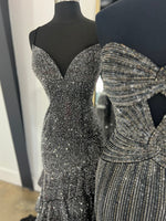 Gorgeous Royal Blue A-Line Off The Shoulder Long Beaded Prom Dress