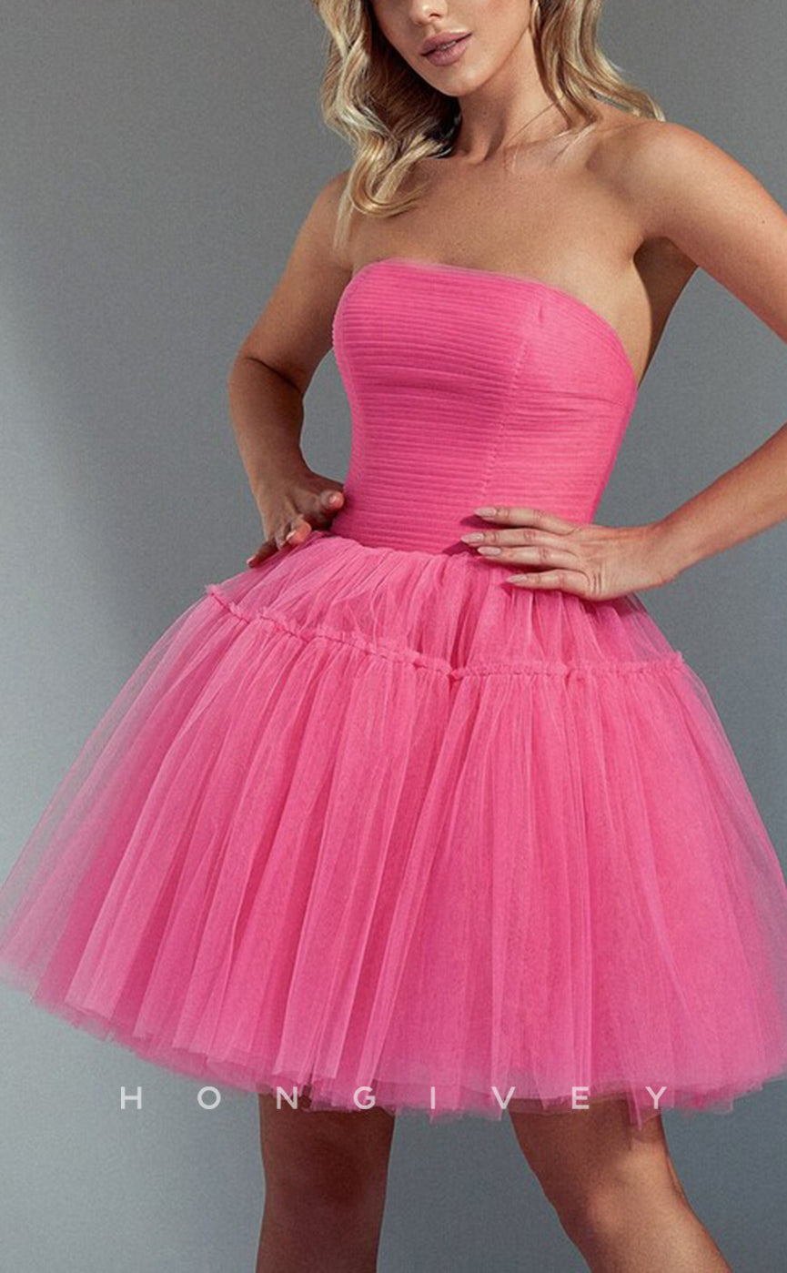 H1891 - Sexy/Qute A-Line Empire Strapless Ball Gown Short Party/Homecoming Dress