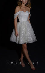 H1893 - Ornate/Sexy A-Line Empire Sweetheart Fully Sequined Short Evening/Party/Homecoming Dress