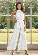 Halter Chiffon Top and pants 2 Piece Set Mother of the Bride/Groom Dress