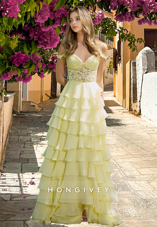 Mint Green Tiered A-Line Tulle Quinceanera Homecoming Prom Dress Ball Gown