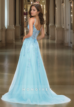 Stunning A-Line Lace Illusion Quinceanera Dress Lace Up Floor Length Party Dresses