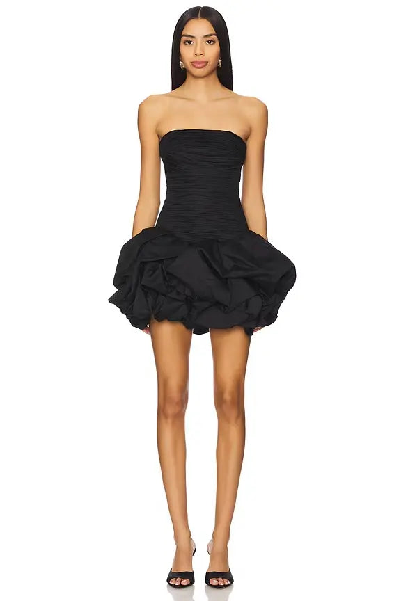Strapless Sleeveless Mermaid Ruffles Short Mini Wedding Dress