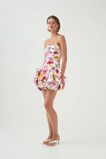 Strapless Sleeveless Mermaid Ruffles Short Mini Wedding Dress