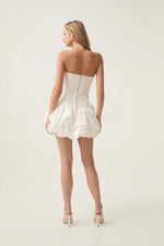 Strapless Sleeveless Mermaid Ruffles Short Mini Wedding Dress