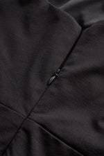 Stylish Plain One-Shoulder Evening Dress with Metallic Pleated