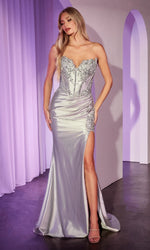 Strapless Long Corset Prom Dress: Ladivine KV1116