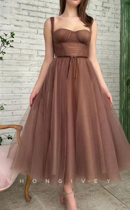 L1271 - Illusion Ruched Tiered Bow Detail Formal Party Evening Prom Dress