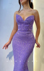 L1453 - Sexy Trumpt Glitter Sweetheart Sleeveless Empire Party Prom Evening Dress