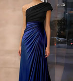 Simple One Shoulder Mermaid Eveing Dress