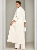 3 Pieces Square-Neck Ankle Length Mother of the Bride Pantsuits with Jacket & Appliques Lace