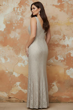 A-Line/Princess 2 Pieces Scoop Lace Plus Size Mother of the Bride Dresses with Jacket Long Sleeves Ankle-Length