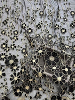 High Neck Lace Floral Mother of the Bride Dresses Long Sleeves Tea-Length