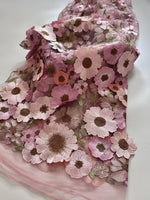 High Neck Lace Floral Mother of the Bride Dresses Long Sleeves Tea-Length