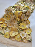 High Neck Lace Floral Mother of the Bride Dresses Long Sleeves Tea-Length