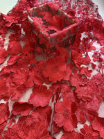 High Neck Lace Floral Mother of the Bride Dresses Long Sleeves Tea-Length