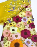 High Neck Lace Floral Mother of the Bride Dresses Long Sleeves Tea-Length