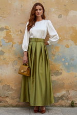 Scoop Taffeta Mother of the Bride Dresses Long Sleeves Ankle-Length Pleated