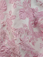 Off-the-Shoulder Jacquard Mother of the Bride Dresses Floral Tea-Length Sleeveless