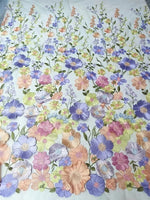 Boat Neck Satin Mother of the Bride Dresses Floral Tea-Length Short Sleeves Ruched