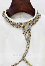 Shawl Long Sleeves Floor-Length Ivory Mermaid Formal Dresses