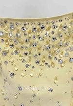 Square Neck Floor-Length Long Sleeves Column with Rhinestone