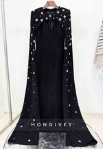 Floor-Length Column Back Zipper Formal Dresses with Pearls and Rhinestone