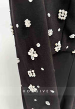 Floor-Length Column Back Zipper Formal Dresses with Pearls and Rhinestone