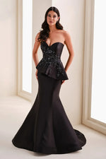 Sweetheart Sleeveless Sparkle Applique Sequins Mermaid Evening Dress