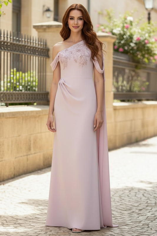 Flowers Beaded Sleeveless Mermaid Floor-Length Mother of the Bride Dress