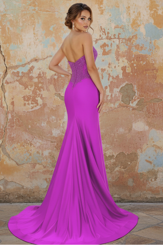 Long Prom Dress with Embroidery Prom Girl