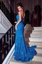 Portia and Scarlett PS23407 Long Strapless Sweetheart Prom Dress