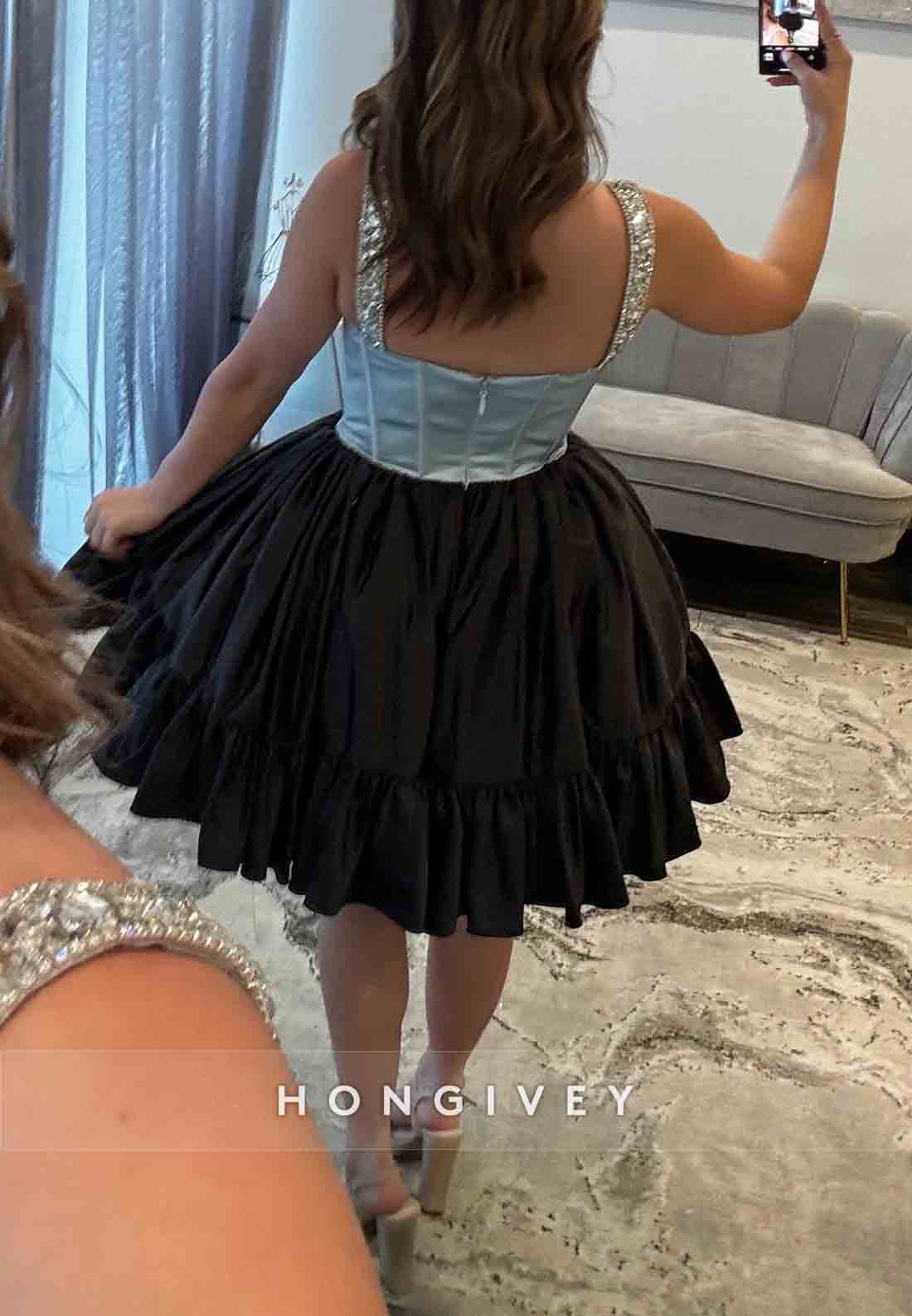 A-Line Regular Straps Ruched Sweetheart Empire Short Homecoming Dresses