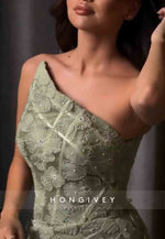 Embroidery Flowers Floor-Length Strapless Tie Back Evening Gowns