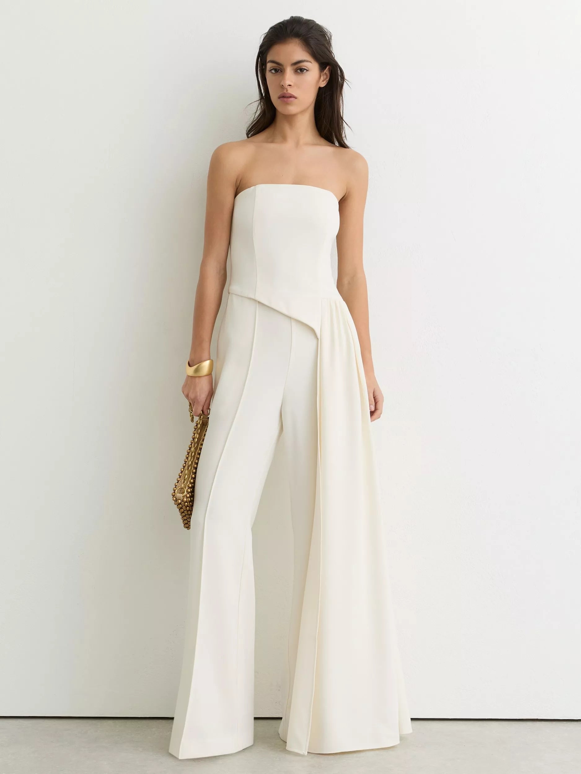Strapless Sleeveless Jumpsuits/Rompers Wedding guest Dress