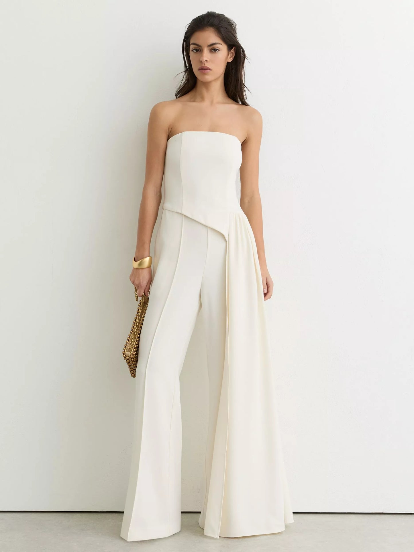 Strapless Sleeveless Jumpsuits/Rompers Wedding guest Dress