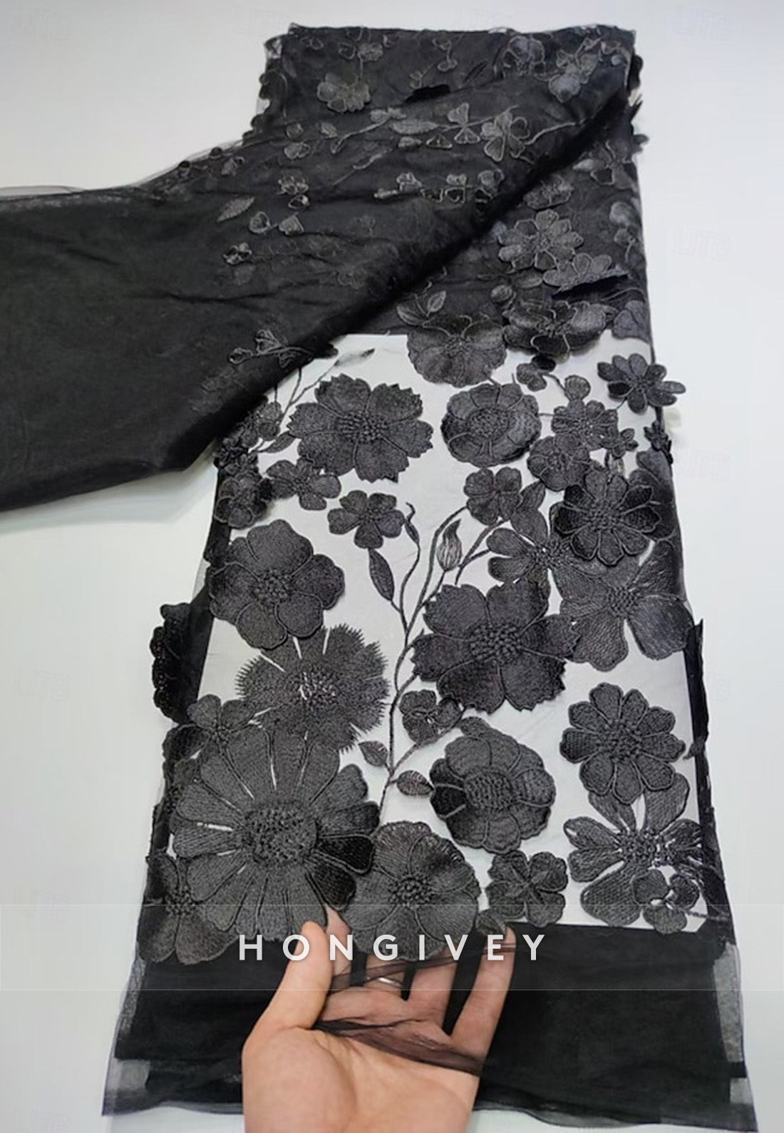 Red Black A-Line 3/4 Sleeve Evening Gown Princess Formal Dress with High Slit