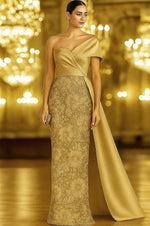 One Shoulder Sequins Mermaid Evening Dress