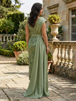 Sleeveless Midi Lace Appliques Satin Mother of the Bride Dresses