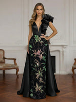 Sleeveless Lace Appliques Mother of the Bride Dresses with 3D Flower