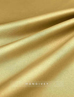 A-Line Floor Length Evening Gown Elegant Silky Long Sleeve High Neck Pocket Satin Stretch Satin with Bow