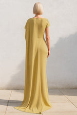 Mermaid Shawl Floor-Length Sleeveless Evening Dress Women