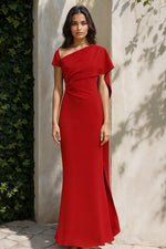 Mermaid Shawl Floor-Length Sleeveless Evening Dress Women